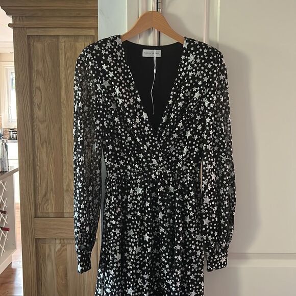 🎀 Authentic REBECCA VALLANCE NWOT Valarie glittered tulle midi 2 - Picture 4 of 15